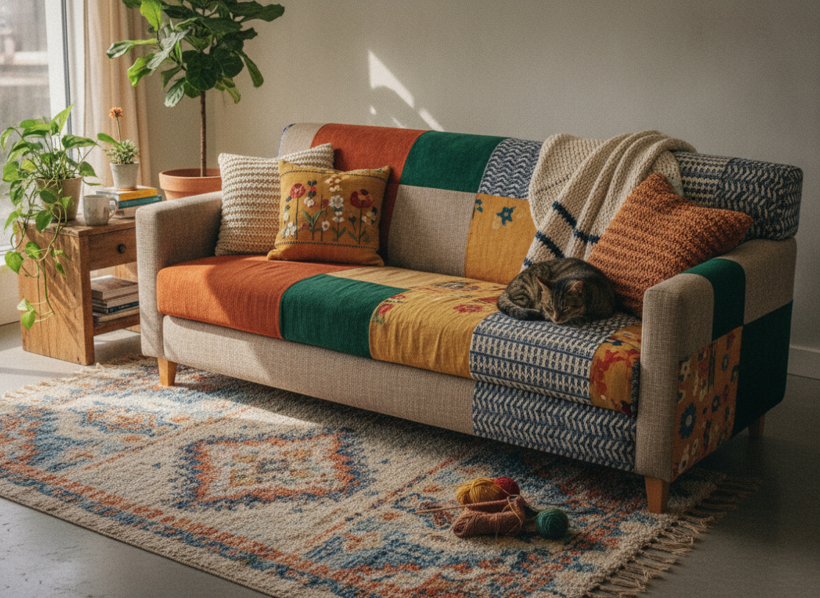 Zo krijgt een IKEA-bank met een hoes een persoonlijke uitstraling